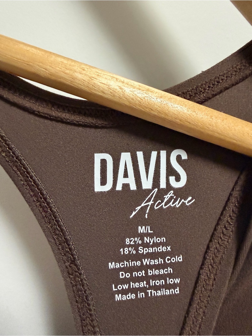 Davis Active Backless Flare Jumpsuit in Chocolate Women’s Size M/L - Picture 4 of 5